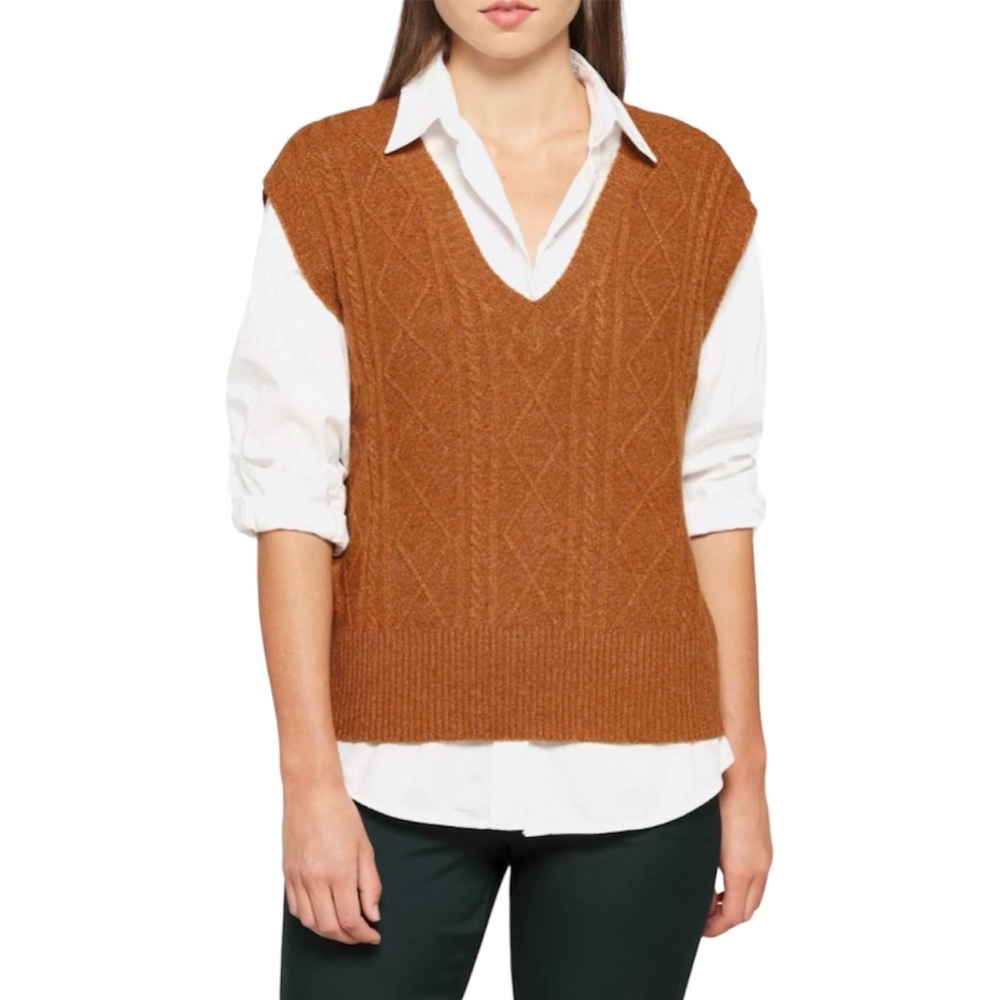 Pinque V Neck Sweater Vest